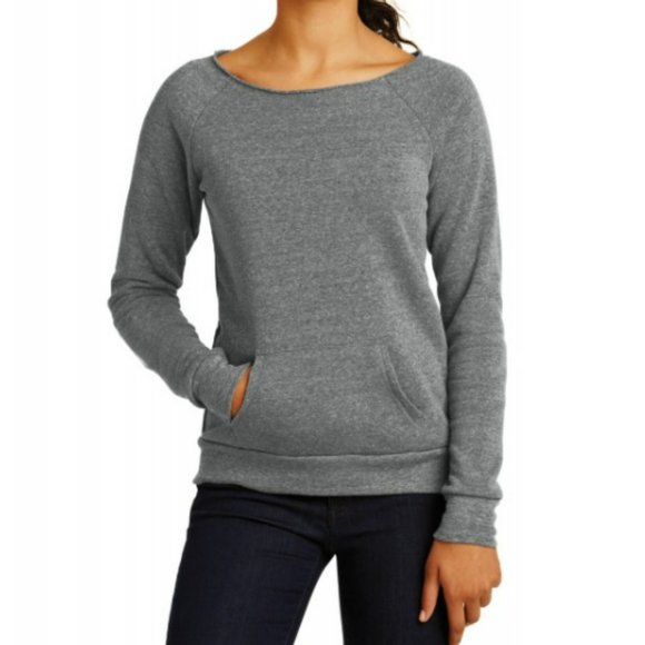 Alternative Apparel Tops - Alternative Apparel Maniac Eco Fleece Off Shoulder Sweatshirt Sz XL NEW WITH TAG